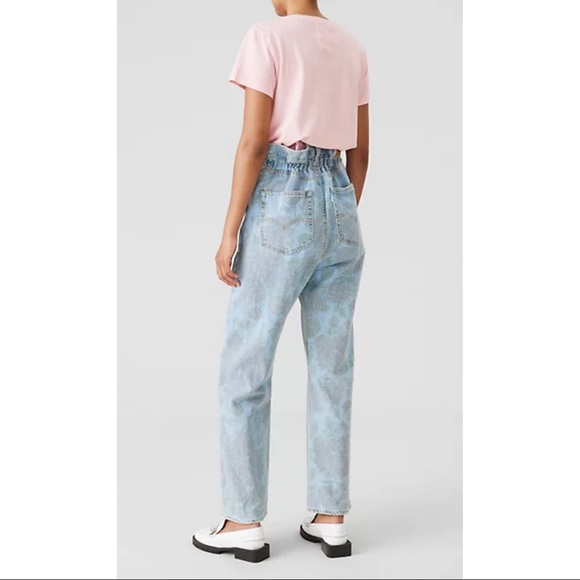 Ganni x Levis Floral Print Hi Rise Straight Leg Size 27 x 31 - Picture 6 of 11